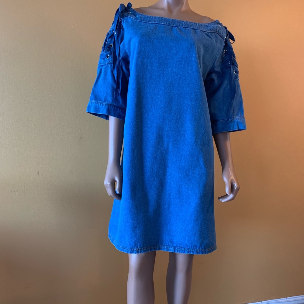 Anthropologie Maeve denim dress